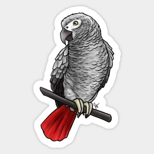 Bird - African Grey Parrot Sticker